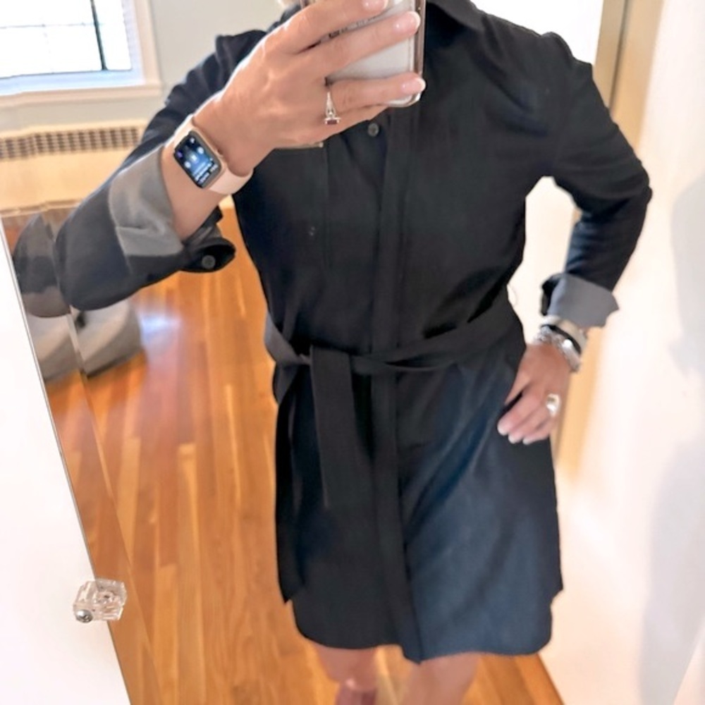 Tahari Dark wash Denim Dress - Picture 5 of 13
